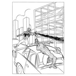 Dessin à colorier: Spiderman (Super-héros) #78758 - Coloriages à Imprimer Gratuits