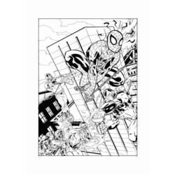 Dessin à colorier: Spiderman (Super-héros) #78760 - Coloriages à Imprimer Gratuits