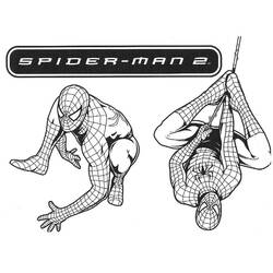Dessin à colorier: Spiderman (Super-héros) #78764 - Coloriages à Imprimer Gratuits