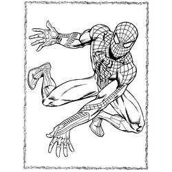 Dessin à colorier: Spiderman (Super-héros) #78804 - Coloriages à Imprimer Gratuits