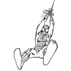 Dessin à colorier: Spiderman (Super-héros) #78826 - Coloriages à Imprimer Gratuits