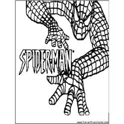 Dessin à colorier: Spiderman (Super-héros) #78829 - Coloriages à Imprimer Gratuits