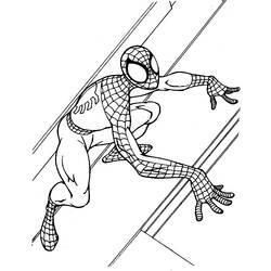 Dessin à colorier: Spiderman (Super-héros) #78857 - Coloriages à Imprimer Gratuits