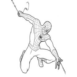 Dessin à colorier: Spiderman (Super-héros) #78904 - Coloriages à Imprimer Gratuits