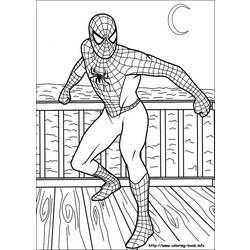 Dessin à colorier: Spiderman (Super-héros) #78974 - Coloriages à Imprimer Gratuits