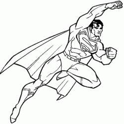 Dessin à colorier: Super Héros DC Comics (Super-héros) #80114 - Coloriages à Imprimer Gratuits