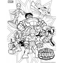 Dessin à colorier: Super Héros DC Comics (Super-héros) #80191 - Coloriages à Imprimer Gratuits