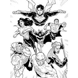 Dessin à colorier: Super Héros DC Comics (Super-héros) #80300 - Coloriages à Imprimer Gratuits
