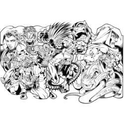 Dessin à colorier: Super Héros Marvel (Super-héros) #79593 - Coloriages à Imprimer Gratuits