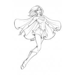 Dessin à colorier: Supergirl (Super-héros) #83929 - Coloriages à Imprimer Gratuits