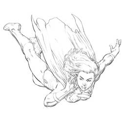 Dessin à colorier: Supergirl (Super-héros) #83935 - Coloriages à Imprimer Gratuits