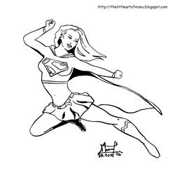 Dessin à colorier: Supergirl (Super-héros) #83944 - Coloriages à Imprimer Gratuits