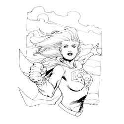 Dessin à colorier: Supergirl (Super-héros) #83946 - Coloriages à Imprimer Gratuits
