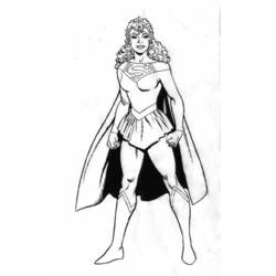 Dessin à colorier: Supergirl (Super-héros) #83950 - Coloriages à Imprimer Gratuits