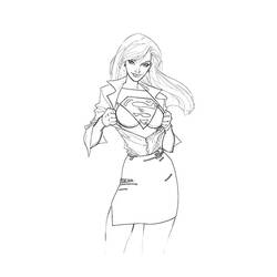 Dessin à colorier: Supergirl (Super-héros) #83954 - Coloriages à Imprimer Gratuits