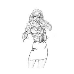 Dessin à colorier: Supergirl (Super-héros) #83955 - Coloriages à Imprimer Gratuits