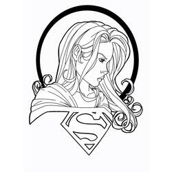 Dessin à colorier: Supergirl (Super-héros) #83956 - Coloriages à Imprimer Gratuits