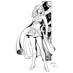 Dessin à colorier: Supergirl (Super-héros) #83961 - Coloriages à Imprimer Gratuits