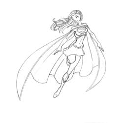 Dessin à colorier: Supergirl (Super-héros) #83972 - Coloriages à Imprimer Gratuits