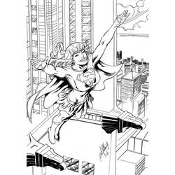 Dessin à colorier: Supergirl (Super-héros) #83982 - Coloriages à Imprimer Gratuits