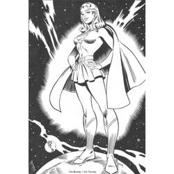 Dessin à colorier: Supergirl (Super-héros) #84000 - Coloriages à Imprimer Gratuits