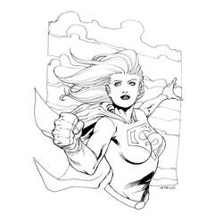 Dessin à colorier: Supergirl (Super-héros) #84028 - Coloriages à Imprimer Gratuits