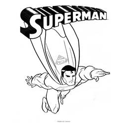 Dessin à colorier: Superman (Super-héros) #83610 - Coloriages à Imprimer Gratuits
