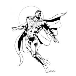 Dessin à colorier: Superman (Super-héros) #83615 - Coloriages à Imprimer Gratuits