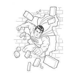 Dessin à colorier: Superman (Super-héros) #83616 - Coloriages à Imprimer Gratuits