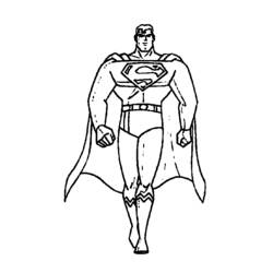 Dessin à colorier: Superman (Super-héros) #83619 - Coloriages à Imprimer Gratuits