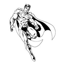 Dessin à colorier: Superman (Super-héros) #83620 - Coloriages à Imprimer Gratuits