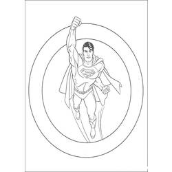 Dessin à colorier: Superman (Super-héros) #83638 - Coloriages à Imprimer Gratuits