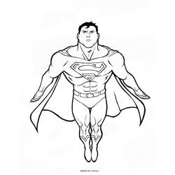 Dessin à colorier: Superman (Super-héros) #83655 - Coloriages à Imprimer Gratuits