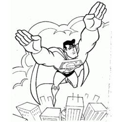 Dessin à colorier: Superman (Super-héros) #83664 - Coloriages à Imprimer Gratuits