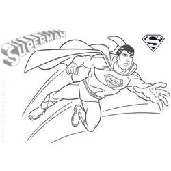 Dessin à colorier: Superman (Super-héros) #83672 - Coloriages à Imprimer Gratuits