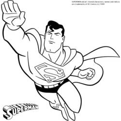 Dessin à colorier: Superman (Super-héros) #83677 - Coloriages à Imprimer Gratuits