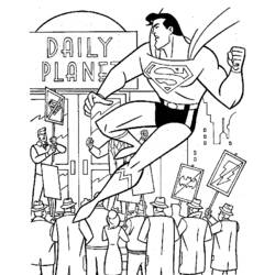 Dessin à colorier: Superman (Super-héros) #83706 - Coloriages à Imprimer Gratuits