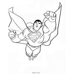 Dessin à colorier: Superman (Super-héros) #83716 - Coloriages à Imprimer Gratuits