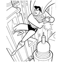 Dessin à colorier: Superman (Super-héros) #83758 - Coloriages à Imprimer Gratuits