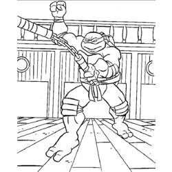 Dessin à colorier: Tortues Ninja (Super-héros) #75374 - Coloriages à Imprimer Gratuits