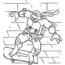Dessin à colorier: Tortues Ninja (Super-héros) #75380 - Coloriages à Imprimer Gratuits