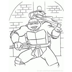 Dessin à colorier: Tortues Ninja (Super-héros) #75429 - Coloriages à Imprimer Gratuits