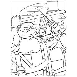 Dessin à colorier: Tortues Ninja (Super-héros) #75462 - Coloriages à Imprimer Gratuits
