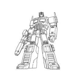 Dessin à colorier: Transformers (Super-héros) #75219 - Coloriages à Imprimer Gratuits