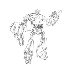 Dessin à colorier: Transformers (Super-héros) #75330 - Coloriages à Imprimer Gratuits
