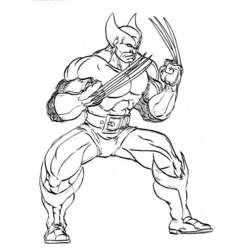 Dessin à colorier: Wolverine (Super-héros) #74837 - Coloriages à Imprimer Gratuits