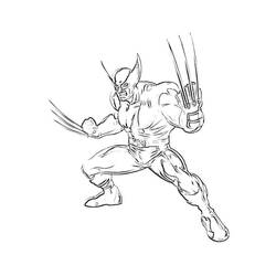 Dessin à colorier: Wolverine (Super-héros) #74840 - Coloriages à Imprimer Gratuits