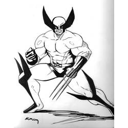 Dessin à colorier: Wolverine (Super-héros) #74844 - Coloriages à Imprimer Gratuits