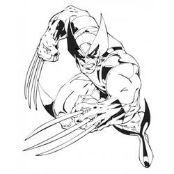 Dessin à colorier: Wolverine (Super-héros) #74845 - Coloriages à Imprimer Gratuits