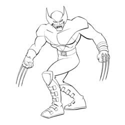 Dessin à colorier: Wolverine (Super-héros) #74856 - Coloriages à Imprimer Gratuits